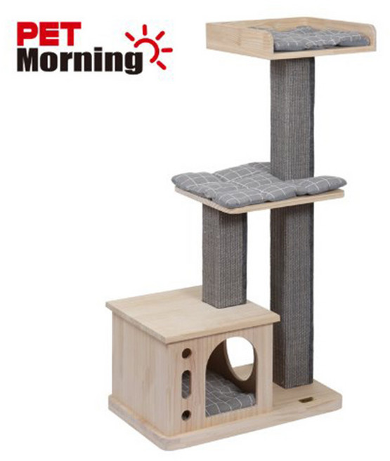 펫모닝 원목 사각기둥 캣타워 [PMC-6515], 1개, 기본