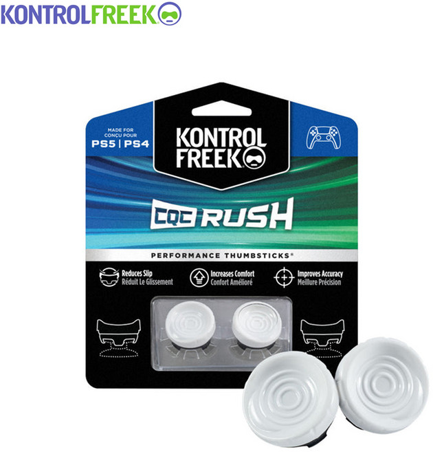 컨트롤프릭 CQC Rush PS5 / PS4 퍼포먼스 썸스틱 화이트, 1개