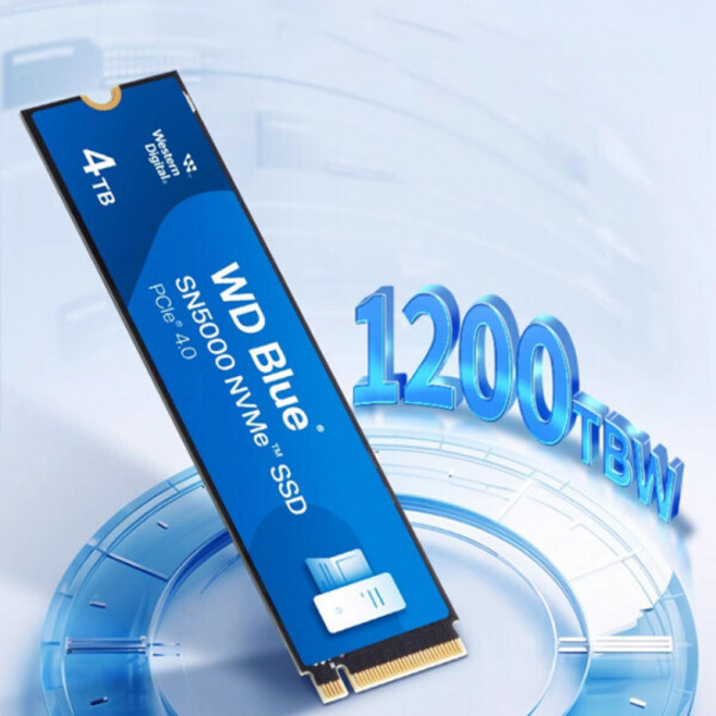 웨스턴 디지털 WD SN5000 SN5100 블루 SSD NVMe M.2 게임 하드디스크 PCle4x4 5000MB/s 1TB, 500GB