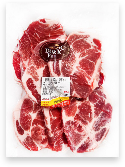 더푸드마켓 듀록 흑돼지 구이용 목살 1kg, 1개