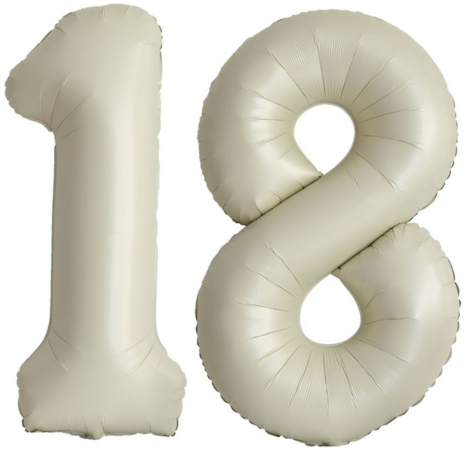 이벤트홀릭 초대형 숫자풍선 40인치 100cm, 1개, 크림 18
