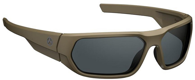 Magpul Radius 선글라스 아웃도어 및 슈팅 안경 플랫 다크 어스 프레임/투명 렌즈 비편광 114737, 편광 그레이, 평평한 다크 어스, 평평한 다크 어스