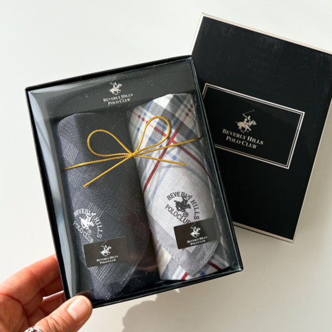 추석선물세트특가 남자 손수건 남성 100% 폴로 면 순면 명절 선물용 손수건세트 답례품 기념 포장 선물상자 국산