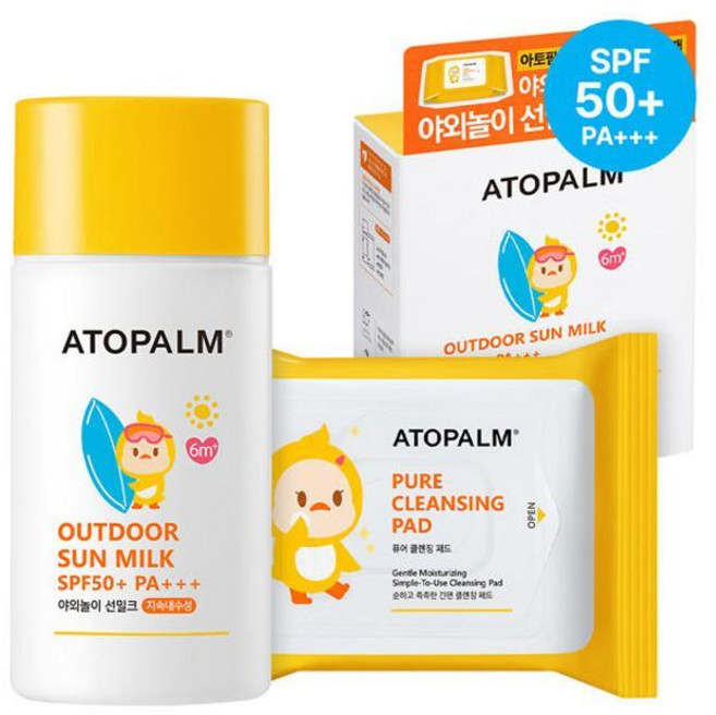 아토팜 야외놀이 선밀크 SPF50+ PA+++기획세트, 55g, 1