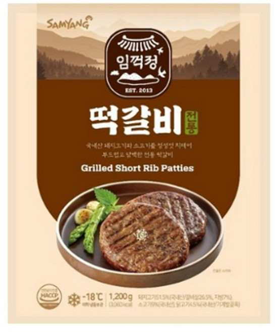 삼양 임꺽정 떡갈비, 1.2kg, 6개