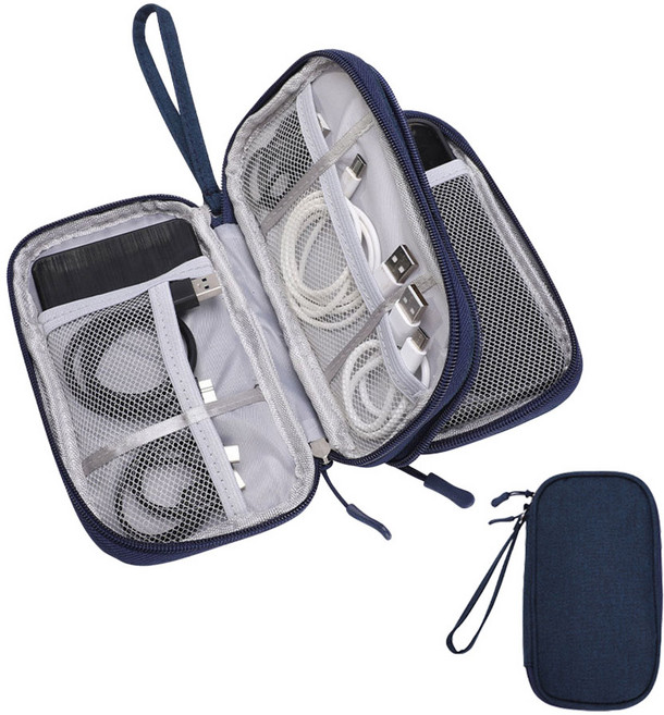 USB 케이블 멀티 디지털 방수 스마트폰 하드케이스 분리수납 파우치