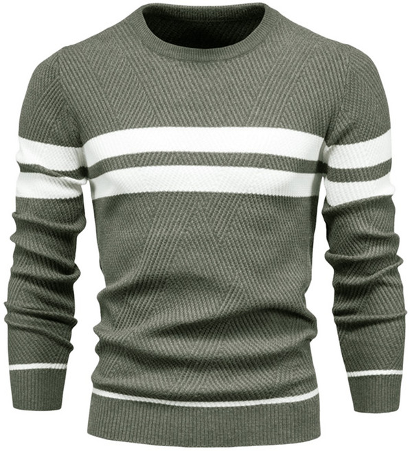 (간절기 필수템) 엘마운틴 남성 라운드넥 니트 티셔츠 부드러운 비스코스 캐시미어 스웨터