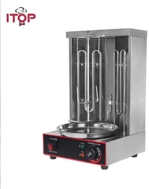 ITOP 전기 도너 케밥 그릴 SHAWARMA 기계 자동 회전 바베큐 상업용 가정용 난방 파이프용, 02 110V