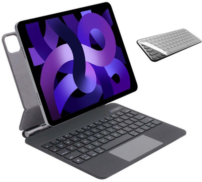 아이패드 에어7/6/5/4세대 프로 1/2/3/4/5/6/7/8세대 11/12.9/13인치 10/11세대 호환 매직 키보드 블루투스 한글각인 iPad Air/PRO 케이스나라, 블랙-한글 각인