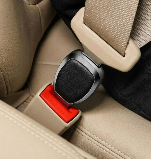 아미도스 전차종 호환 안전벨트 연장클립, 2개, 블랙