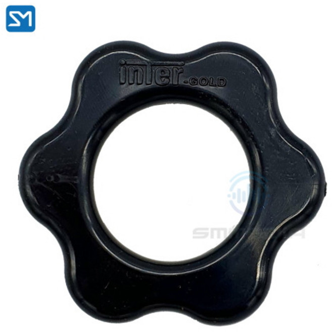 에스엠미디어 마이크 육각고무 검정색 직각형 유선 무선 굴림방지