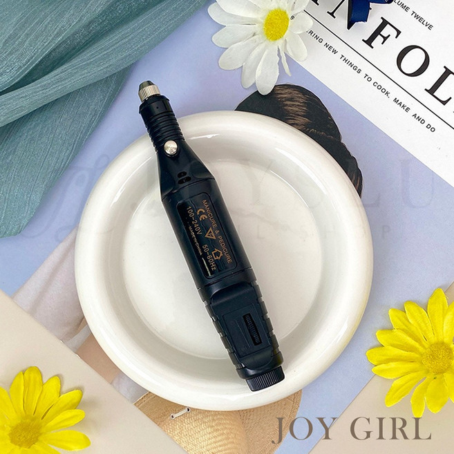 電動磨甲機 贈磨頭6件組 DIY 美甲新手必備款, 1個, 磨甲機_USB式筆型(黑)