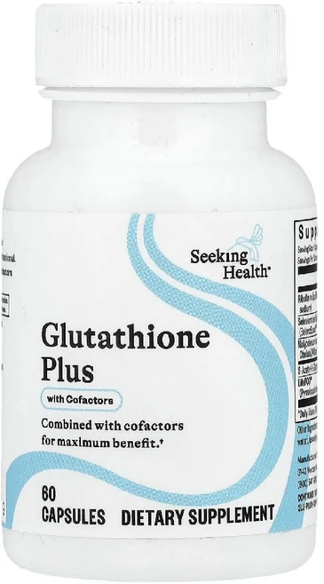 시킹 헬스 글루타치온 플러스캡슐 60정, Seeking Health 글루타치온 플러스 CoFac, 1개 - 쿠팡