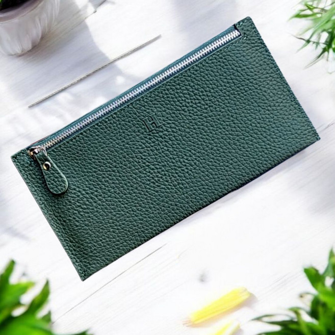 루시르미 여성 얇은 가죽 장지갑