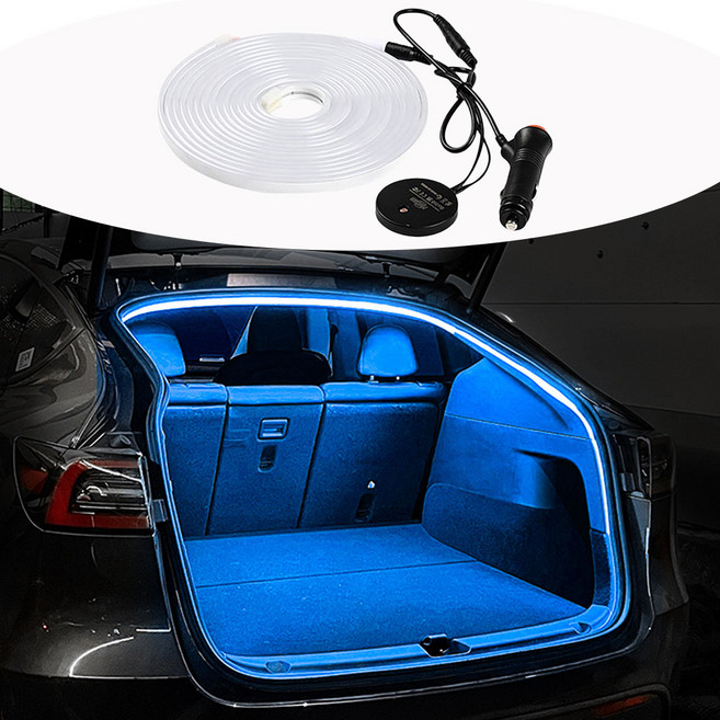 KELAKE 자동차 식빵 무드등 자동 광학 센서 내장 시가라이터 플러그 방식 (설치 간편) 5M, 1개, 파란색