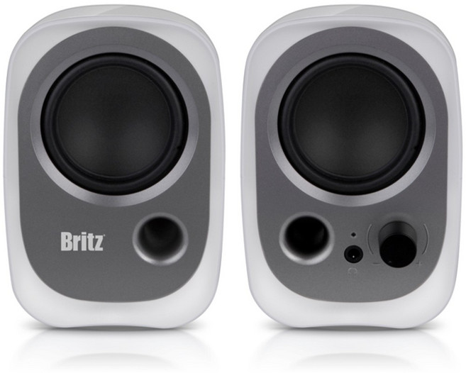 브리츠 USB 스피커 BR-istana, (Britz국내정품) 화이트