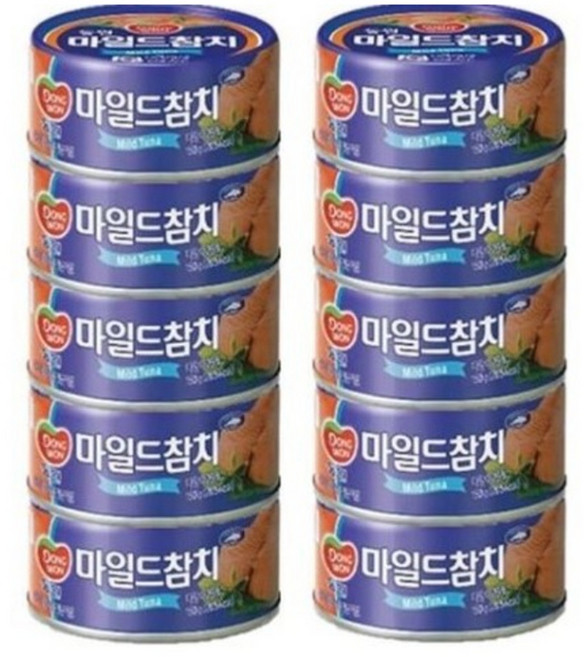 동원 마일드참치, 200g, 10개