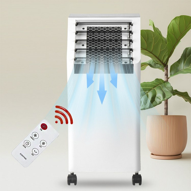 초절전 대용량 얼음골 리모컨 냉풍기/ 이동식 급냉풍 에어쿨러 냉풍기, 단일컬러