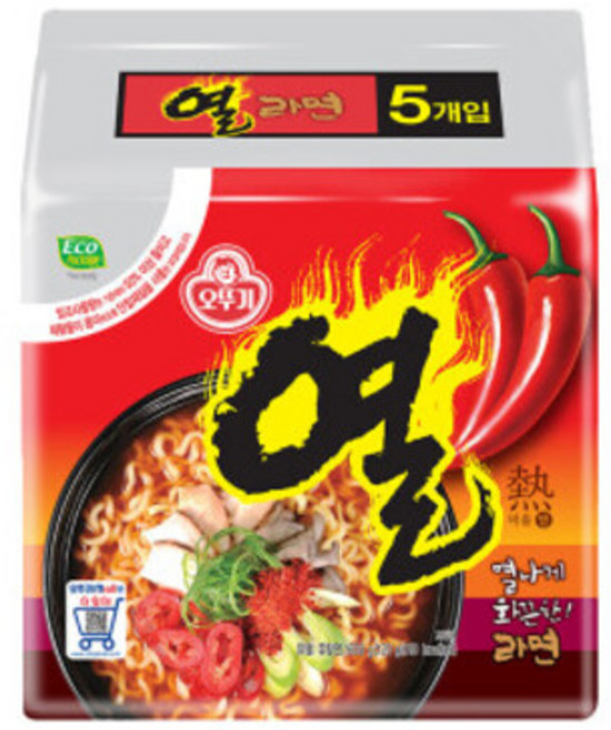 오뚜기 열라면 멀티팩(120g5개입)