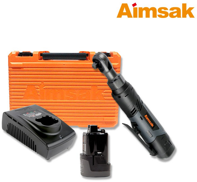 아임삭 AI414RW 충전라쳇렌치 14.4V 2.0Ah 배터리 2개, 1개
