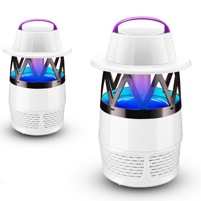 모기퇴치기 UV램프 흡입포집 360도커버 벌레퇴치기, UV-LED 포충기-블랙