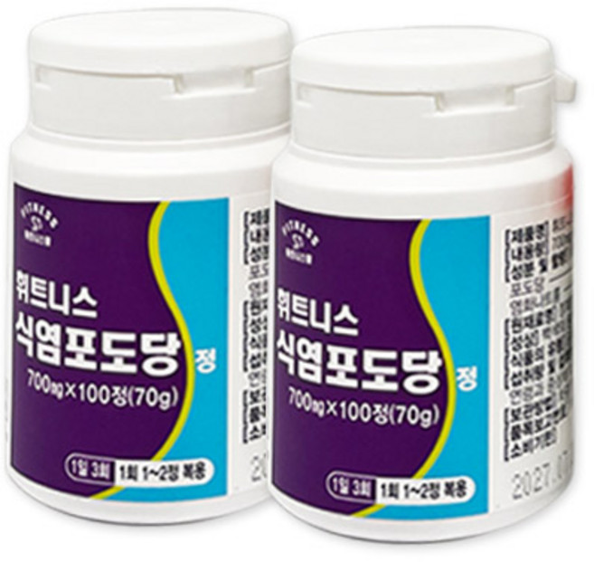 휘트니스팜 식염포도당정, 2개, 100정