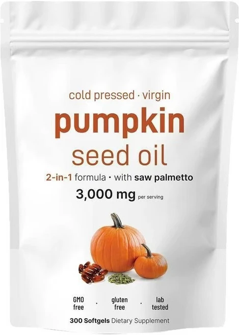 Pumpkin Seed Oil Capsules 호박씨 오일 캡슐300정 - 쿠팡