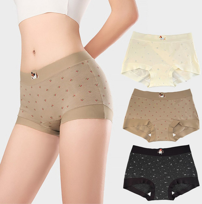 SASAKO 여성 고탄력 노라인팬티 통기성 좋은 60수 순면 팬티 데일리필수 압박감 없는 민감피부 OK 여성 사각팬티