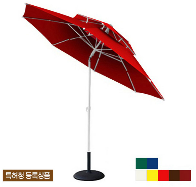 드림레저 산들바람 틸트 파라솔 2300 (받침대 별매), 레드