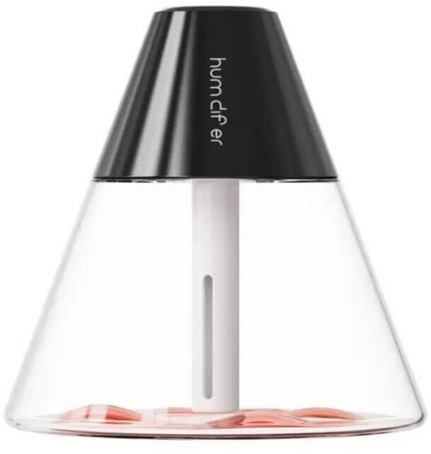 간편세척 초음파 미니가습기, 블랙