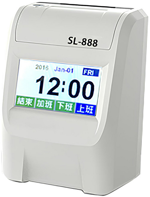 SHENLI SL-888 四欄位中文觸控螢幕打卡鐘, SL-888單機, 1個