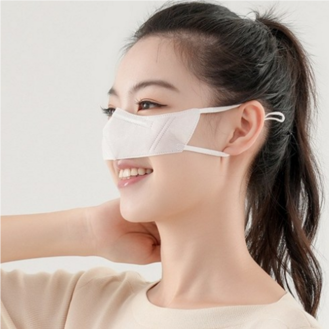 코스크 비염 콧물감기 미세먼지 꽃가루 알레르기 건조 취식 코마스크 코가리개 일회용10매입, 흰색, 1개, 10매입