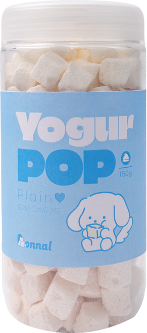 온날 요거팝 강아지 동결건조 간식 그릭요거트, 플레인, 1개, 150g