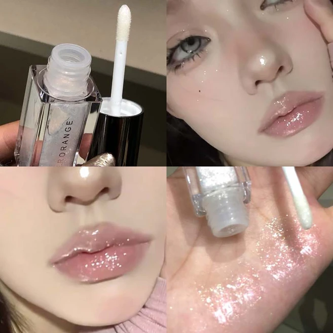 립글로우 플럼 핑 글리터 클리어 립 글로스 스파클링 파인 펄 미러 글레이즈 메이크업 모이스춰 라이징 쉬머 다이아몬드 리퀴드 립스틱 틴트, [03] 04, [01] 5g - 쿠팡