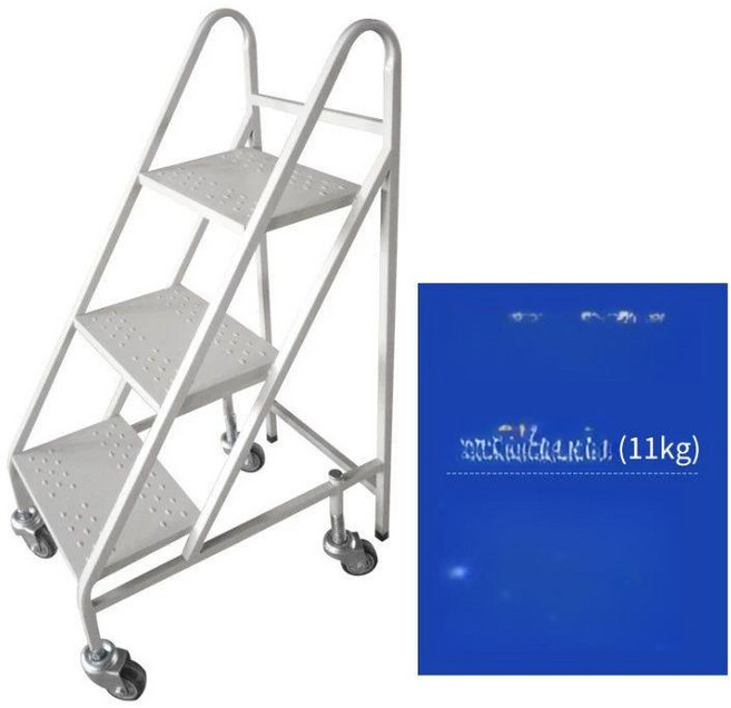 도서관 이동식 저소음 단 사무실 책 원목 북카트 정리, 1단, 3단 사다리 클래식 화이트 무소음바퀴