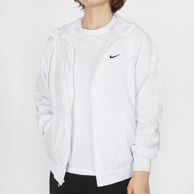 나이키 여성 바람막이 윈드러너 클래식 우븐 루즈 UV 프로텍션 후드재킷