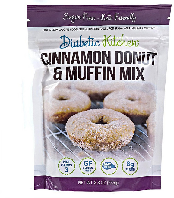 Diabetic Kitchen 다이아베틱 키친 노슈가 시나몬 도넛 머핀 믹스 235g 2팩