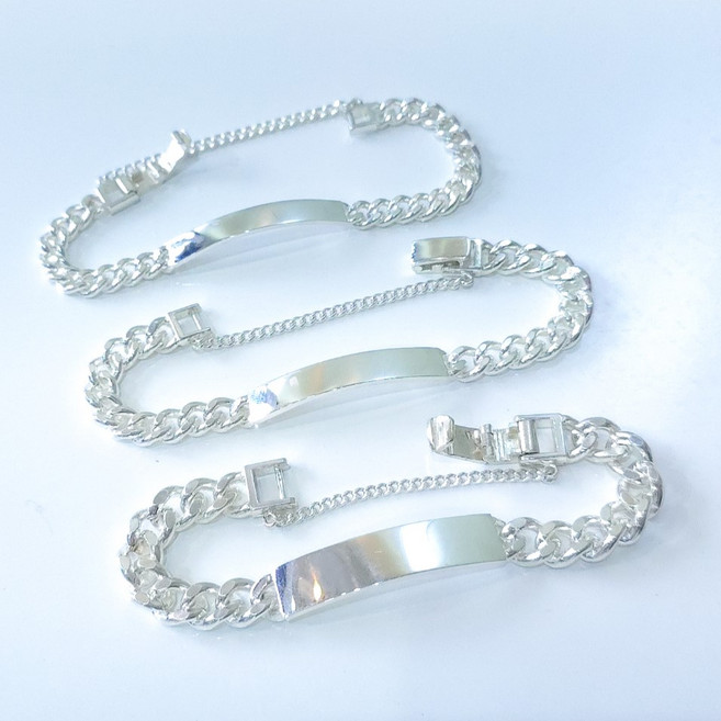 [은 925실버] 샤이니유 잘안풀리는 치매노인 시계장식 어르신 각인팔찌 성인미아방지 실종예방