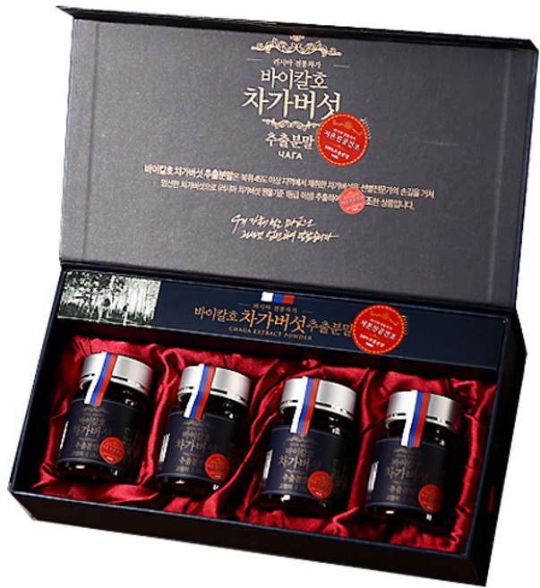 한국인삼차가 차가버섯 추출분말 저온진공건조 100g 차가버섯분말, 1세트