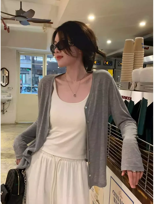 [올씨마] 여성 여름 얇은 면 가디건809