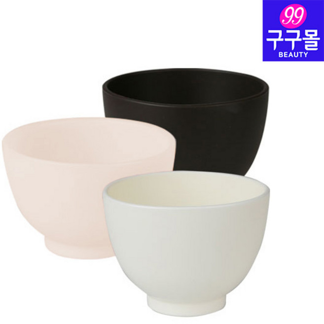 [구구몰] 실리콘 팩볼(M) 고무볼 팩도구 마사지도구 마사지용품 피부미용재료, 11897화이트, 1개