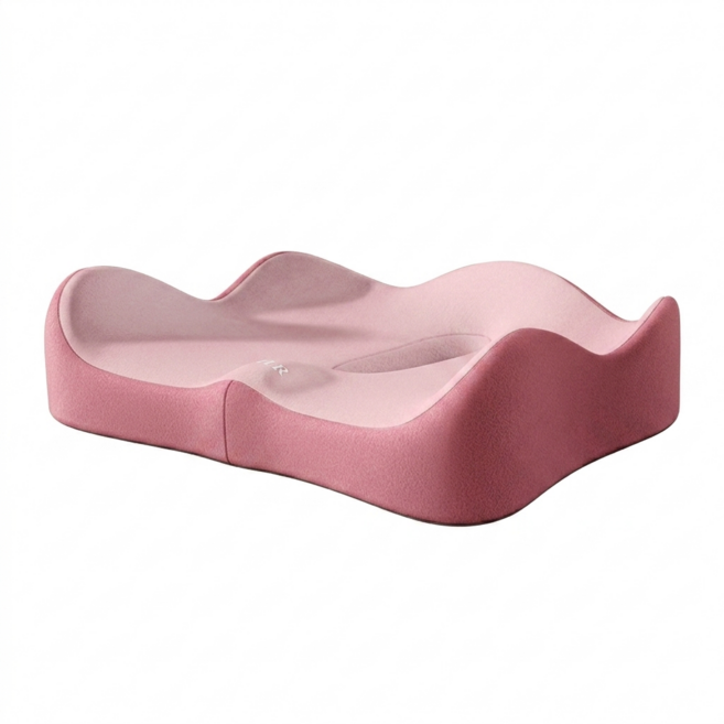 메모리폼 도넛방석 임산부 자세교정 방석, 연핑크, 1개