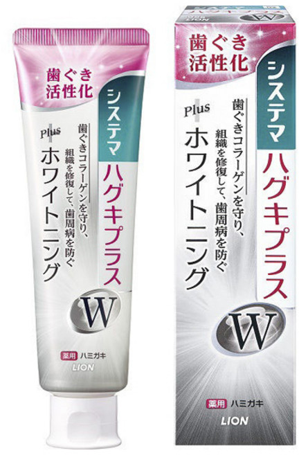 LION 獅王 Systema 細潔 Gum Plus W 牙膏 95g, 1個