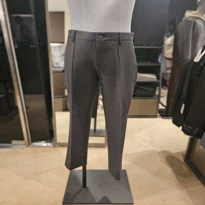 킨록바이킨록앤더슨 그레이 순모 신축성 레귤러핏 분또 슬랙스 팬츠[코드그라피 CGP25L0M9]