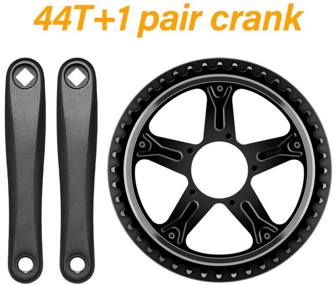 NG 크랭크 체인 액세서리 드라이브 변환 BBS02 BBS01 모터 스프로킷 BBSHD 미드, 44T with1 pair crank, 한개옵션1