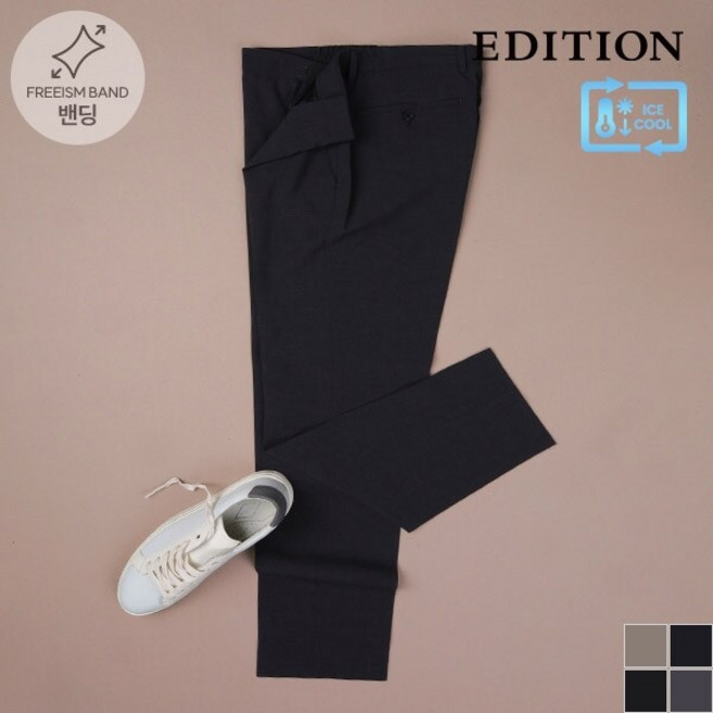 사이드 밴딩 쿨링 팬츠 NEC2PP1953