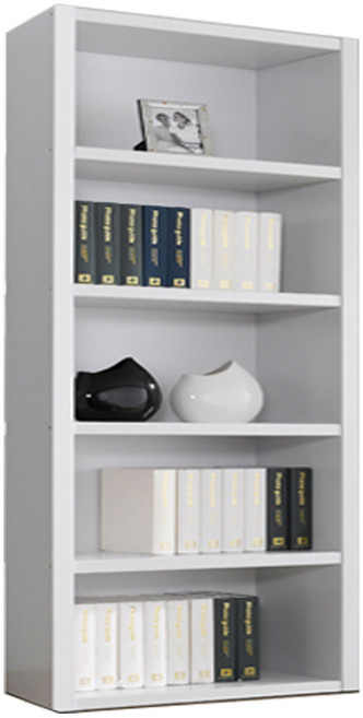 아미까쥬 오픈형 600 5단책장 5칸책꽂이 완제품배송, 화이트