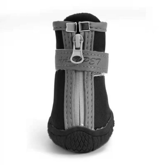 寵物狗鞋子 防水耐磨透氣, 黑色,1#(4只裝）, 1個