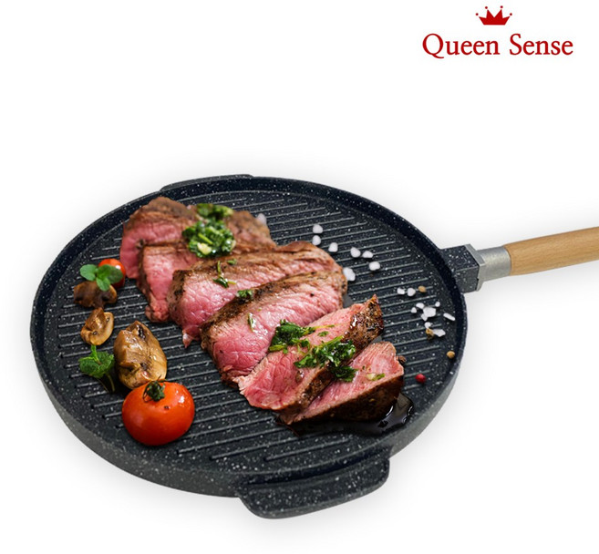 퀸센스 양면 그리들팬 32cm 외 / 후라이팬 그릴팬 빗살무늬 원형팬 가방포함, 36cm, 상세페이지 참조, 1개