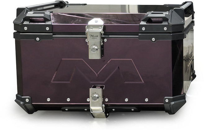 모토캡슐 알루미늄 리어백 85L 미러퍼플 탑박스